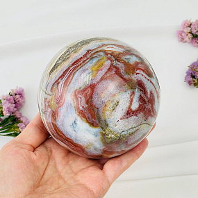 Шар из океанической Яшмы, Артикул: 086464 - изображение товара №2
