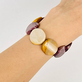 Бусины для украшений из Яшмы (Мукаит), Артикул: 116698 - изображение товара №2