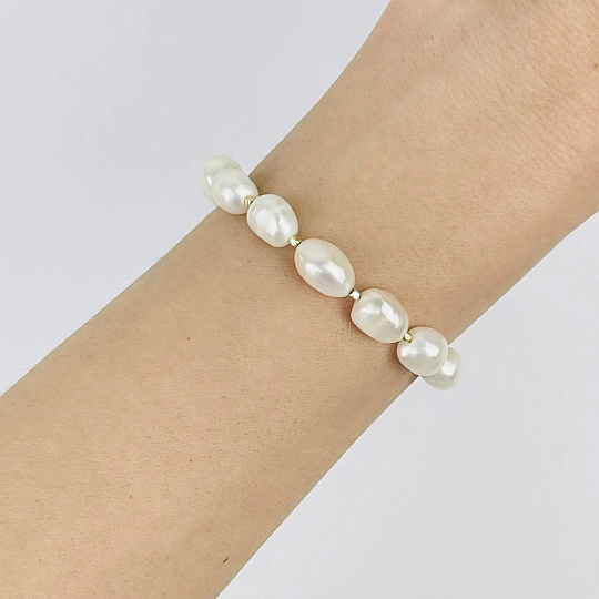 Браслет регулируемый из Жемчуга, Артикул: 118866 - изображение товара №2