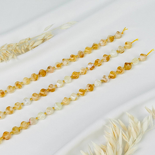 Бусины для украшений из Цитрина (32 бусины), Артикул: 116794 - изображение товара №3