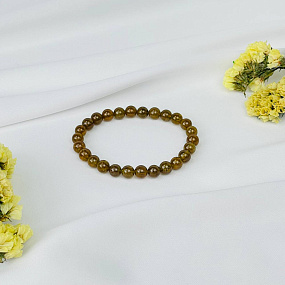 Браслет из зеленого Граната (Гроссуляр), Артикул: 115984 - изображение товара №3