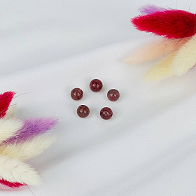 Бусины для украшений из Клубничного кварца (5 шт)