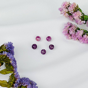 Бусины для украшений из Лепидолита (5 шт), Артикул: 117539 - изображение товара №1