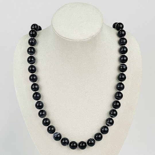 Колье из полосатого Агата, Артикул: 118168 - изображение товара №1