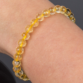 Браслет из Цитрина, Артикул: 079098 - изображение товара №2