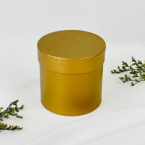 Подарочная коробка золотоая под шар, Артикул: 116523 - изображение товара №1