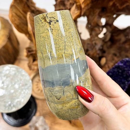 Ваза из дендритовой Яшмы, Артикул: 117038 - изображение товара №2