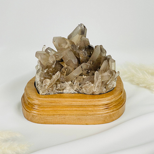 Друза Раухтопаза на подставке, Артикул: 110345 - изображение товара №1