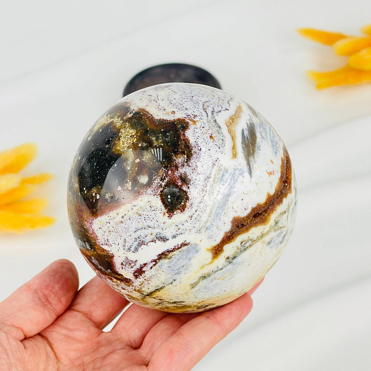 Шар из океанической Яшмы, Артикул: 080157 - изображение товара №2