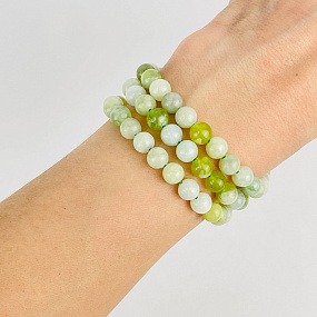 Бусины для украшений из Офикальцита (58 бусины), Артикул: 117783 - изображение товара №2