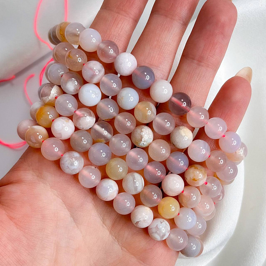 Бусины для украшений из Агата цветочного, Артикул: 096581 - изображение товара №2