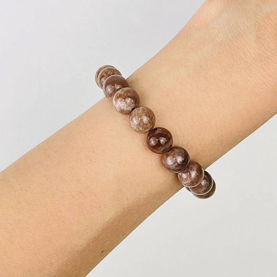 Браслет из Гелиолита (Солнечный камень), Артикул: 115993 - изображение товара №1