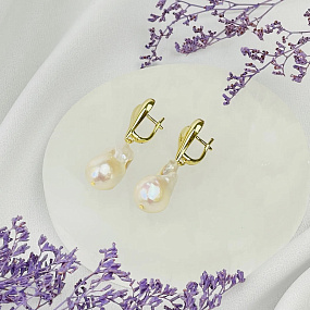 Серьги с Жемчугом (Барокко), Артикул: 119047 - изображение товара №2