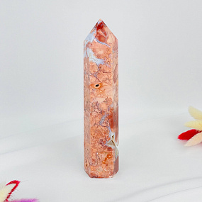 Кристалл из розового цветочного Агата, Артикул: 117082 - изображение товара №3