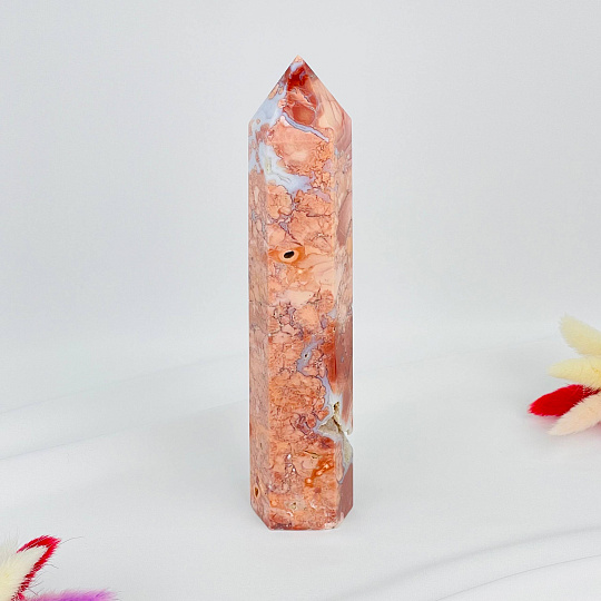 Кристалл из розового цветочного Агата, Артикул: 117082 - изображение товара №3