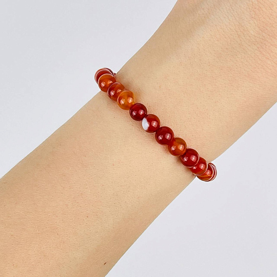 Браслет из Сардоникса, Артикул: 117847 - изображение товара №2