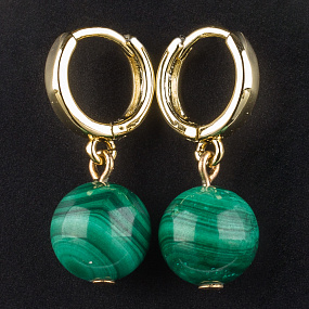 Серьги из Малахита