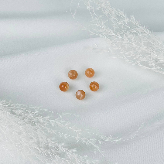 Бусины для украшений из Лунного камня (5 шт), Артикул: 117551 - изображение товара №1