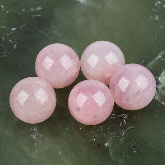 Бусины для украшений из мадагаскарского Розового кварца (5 шт), Артикул: 090310 - изображение товара №1