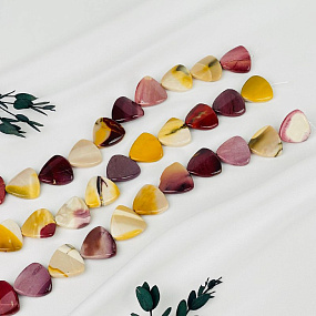 Бусины для украшений из Яшмы (Мукаит)