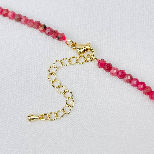 Колье из Родонита, Артикул: 087892 - изображение товара №3