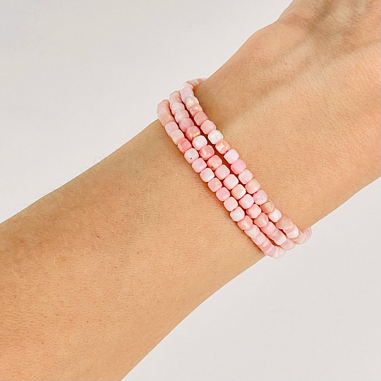 Бусины для украшений из розового Опала, Артикул: 117698 - изображение товара №2