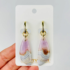 Серьги из Кварцевого аметиста