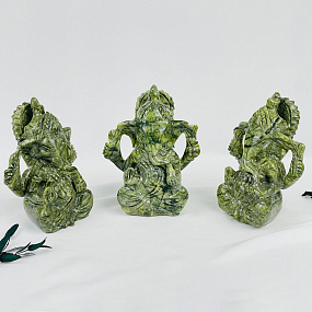 Статуэтка Ганеша из Змеевика, Артикул: 118015 - изображение товара №1