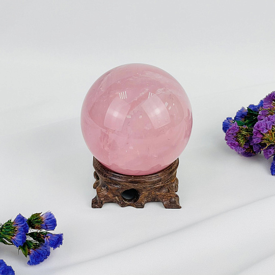 Шар из мадагаскарского Розового кварца, Артикул: 084146 - изображение товара №1