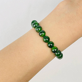 Браслет из Хромдиопсида, Артикул: 070217 - изображение товара №1