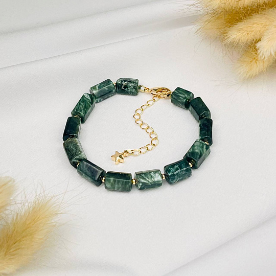 Браслет из Серафинита, Артикул: 112410 - изображение товара №1