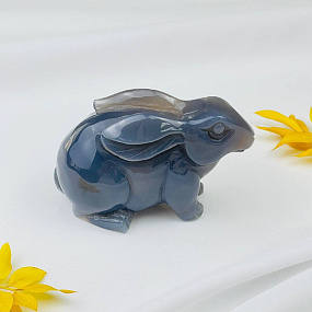 Кролик резной из Агата с жеодой, Артикул: 096860 - изображение товара №2