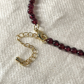 Браслет из Граната (Пироп), Артикул: 099110 - изображение товара №4