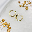 Швензы серьги "Конго" позолоченные