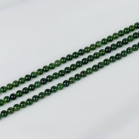 Бусины для украшений из Нефрита (65 бусин)