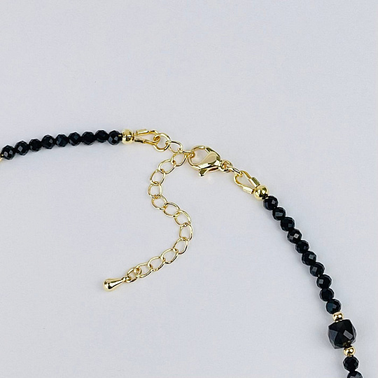 Колье из Шпинели, Малахита и Цитрина, Артикул: 116812 - изображение товара №3