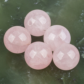 Бусины для украшений мадагаскарского из Розового кварца (10 шт)