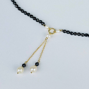 Колье из Шпинели и Жемчуга, Артикул: 117394 - изображение товара №2