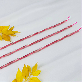 Бусины для украшений из Клубничного кварца (78 бусин), Артикул: 081345 - изображение товара №3