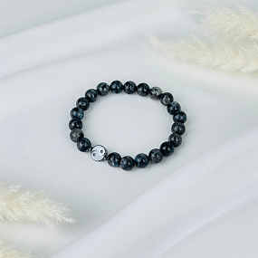 Браслет Инь-Янь из Лабрадора (Лаврикит), Артикул: 090776 - изображение товара №2