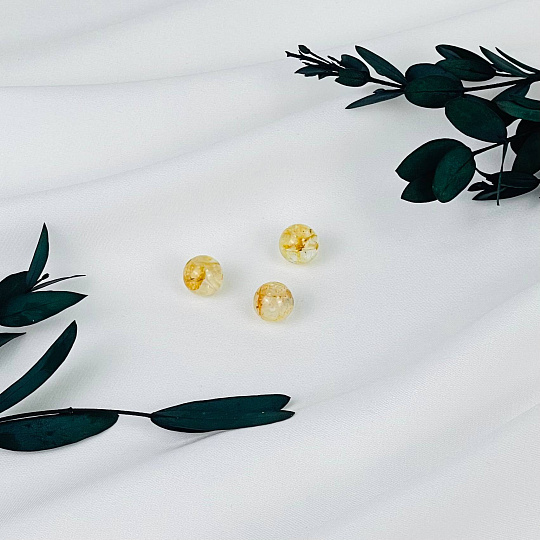 Бусины для украшений из желтого Топаза (3 шт), Артикул: 116441 - изображение товара №1