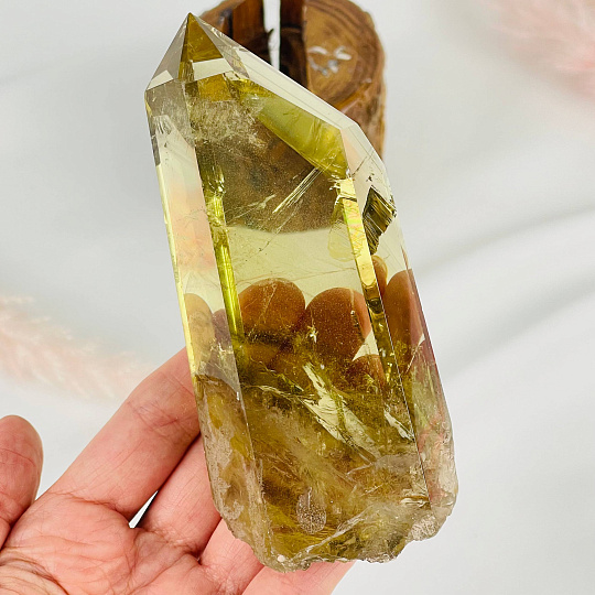 Кристалл из Цитрина на подставке, Артикул: 113374 - изображение товара №2