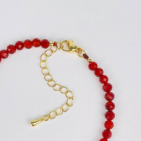 Браслет из Сердолика, Артикул: 116729 - изображение товара №4