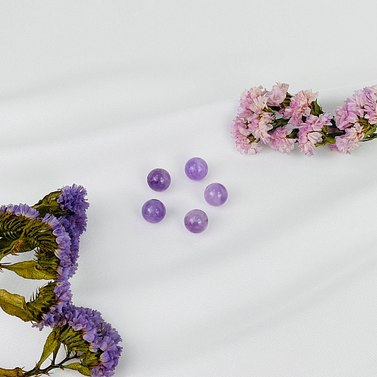 Бусины для украшений из Аметиста (5 шт), Артикул: 117527 - изображение товара №1