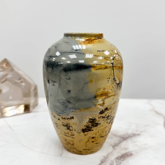 Ваза из дендритовой Яшмы, Артикул: 117040 - изображение товара №1