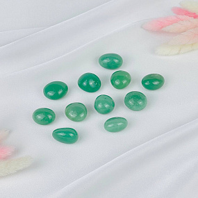 Галтовка из зеленого Кварца