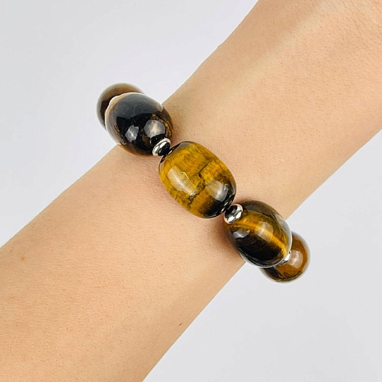 Браслет из Тигрового глаза, Артикул: 118129 - изображение товара №1