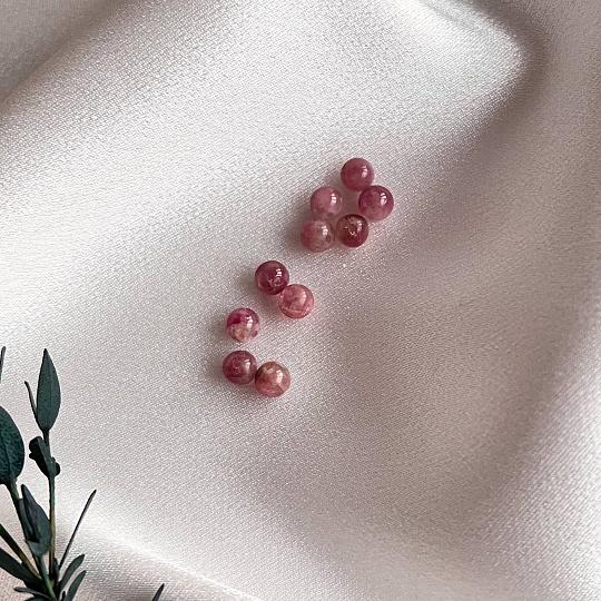Бусины для украшений из розового Турмалина (10 шт), Артикул: 098728 - изображение товара №3