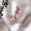 Бусины для украшений из мадагаскарского Розового кварца (10 шт)
