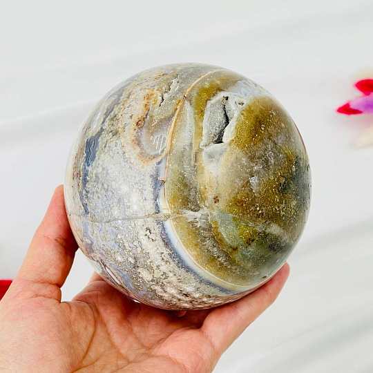 Шар из океанической Яшмы, Артикул: 082708 - изображение товара №2